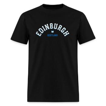 Edinburgh Scotland - Men's T-Shirt - black - Front - Jose (178cm)