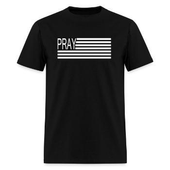 Pray Flag Kirk Cameron'S Campfire Revival Prayer - Men's T-Shirt - black - Front - Jose (178cm)