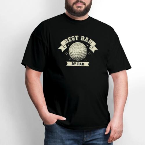 Best Dad By Par Retro Vintage Style - Men's T-Shirt