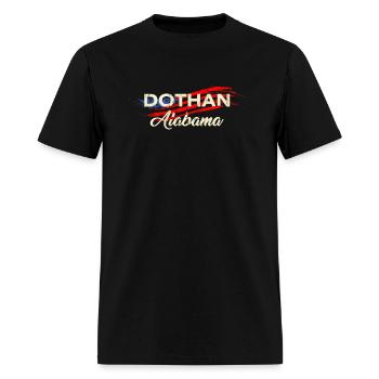 Dothan Alabama États-Unis Vintage Ville natale American Origi - T-shirt Homme - noir - Devant - Jose (178cm)
