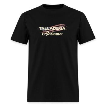 Talladega Alabama Us Flag Vintage Ville natale - T-shirt Homme - noir - Devant - Jose (178cm)