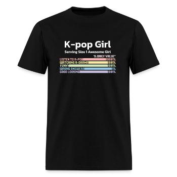 kpop girl, k pop music, korean pop music - Men's T-Shirt - black - Front - Jose (178cm)
