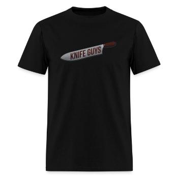 KNIFE GUYS - Men's T-Shirt - black - Front - Jose (178cm)