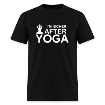 yoga and meditation practice - Men's T-Shirt - black - Front - Jose (178cm)