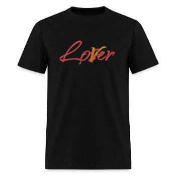 Loser or Lover?, is up to you - Men's T-Shirt - black - Front - Jose (178cm)