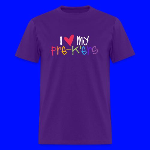 I Love My Pre-K'ers Teacher T-Shirts - Men's T-Shirt
