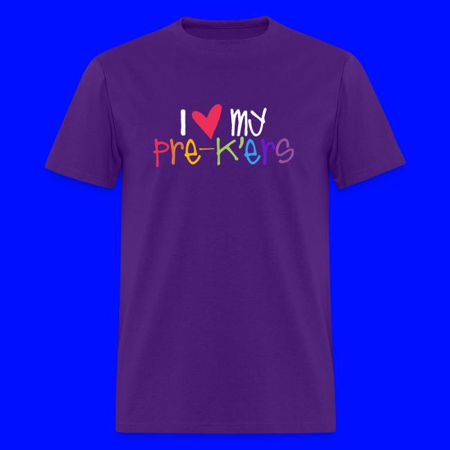 I Love My Pre-K'ers Teacher T-Shirts