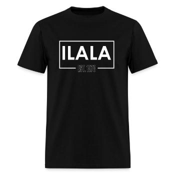Ilala EST. 1973 - Men's T-Shirt - black - Front - Jose (178cm)
