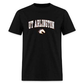 Texas Arlington Maveric Arch Over Blue - Men's T-Shirt - black - Front - Jose (178cm)