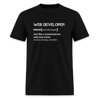 Web Developer Gift - Men's T-Shirt - black - Front - Jose (178cm)
