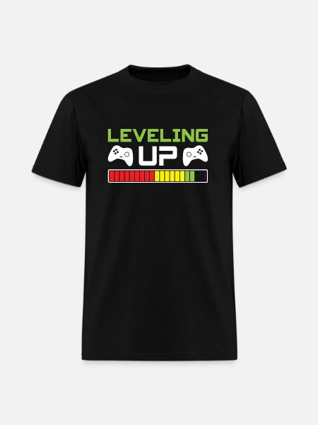 Leveling Up - Men's T-Shirt - black