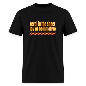 the joy shirt - Men's T-Shirt - black - Front - Jose (178cm)