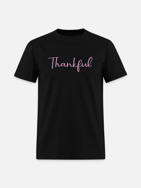 thankful - Men's T-Shirt - black