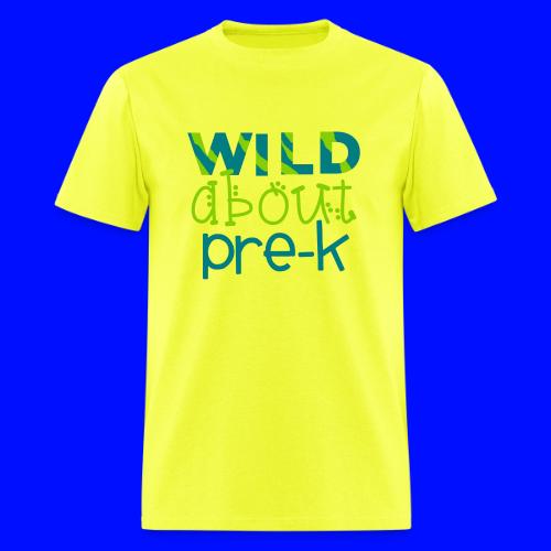Wild About Pre-K Funky Teacher T-shirts - Men's T-Shirt