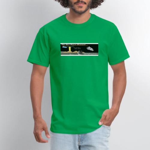 UFO Pyramids TheOutThereChan with large crew back - Men's T-Shirt