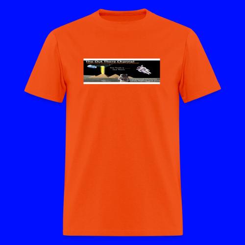 UFO Pyramids TheOutThereChan with large crew back - Men's T-Shirt