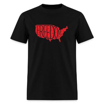Freedom - Men's T-Shirt - black - Front - Jose (178cm)