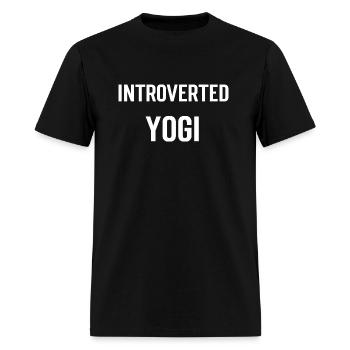 Introverted Yogi - Men's T-Shirt - black - Front - Jose (178cm)