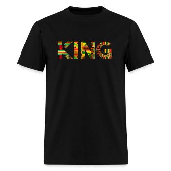 African King For Kente - Men's T-Shirt - black - Front - Jose (178cm)
