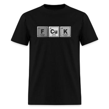Fcuk Periodic Table Chemistry Joke - Men's T-Shirt - black - Front - Jose (178cm)