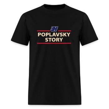 Poplavsky Story Hockey - Men's T-Shirt - black - Front - Jose (178cm)
