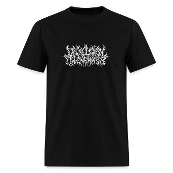 Deck Eleven White Logo - Men's T-Shirt - black - Front - Jose (178cm)