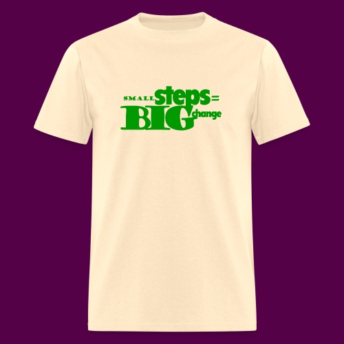 small steps green - Men's T-Shirt