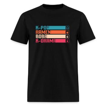 kpop, k pop music, korean pop music - Men's T-Shirt - black - Front - Jose (178cm)