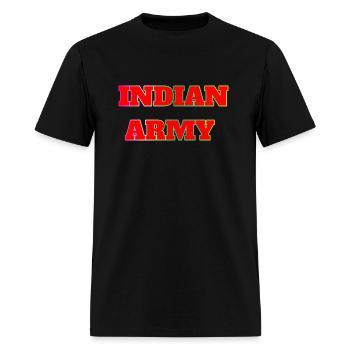 Armée indienne - T-shirt Homme - noir - Devant - Jose (178cm)