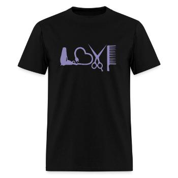 hair do - Men's T-Shirt - black - Front - Jose (178cm)