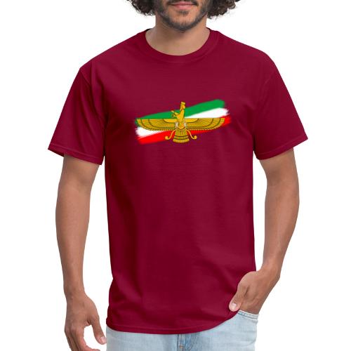 Iran Flag Faravahar Lion Sun - Men's T-Shirt