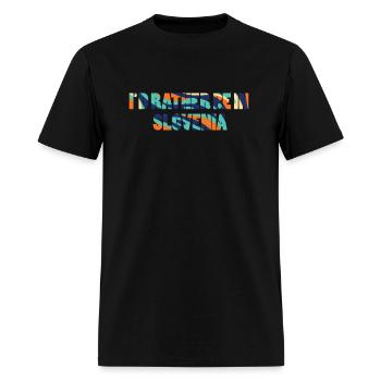 COLORFUL In Slovenia - Men's T-Shirt - black - Front - Jose (178cm)