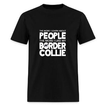 Border Collie - Men's T-Shirt - black - Front - Jose (178cm)