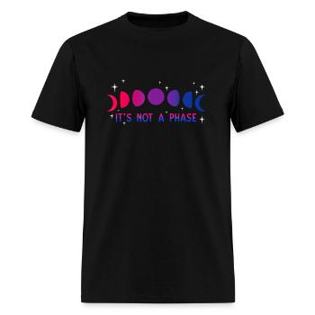 Its Not A Phase Bisexual Moon Bi Pride LGBTQIA Bis - Men's T-Shirt - black - Front - Jose (178cm)