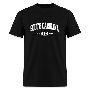South Carolina Carolina Sc - Men's T-Shirt - black - Front - Jose (178cm)