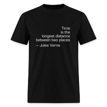 Time is the Longest Distance - Men's T-Shirt - black - Front - Jose (178cm)