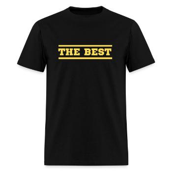 the best - Men's T-Shirt - black - Front - Jose (178cm)