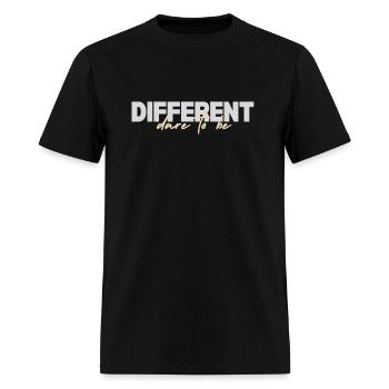 Dare to be different - Men's T-Shirt - black - Front - Jose (178cm)