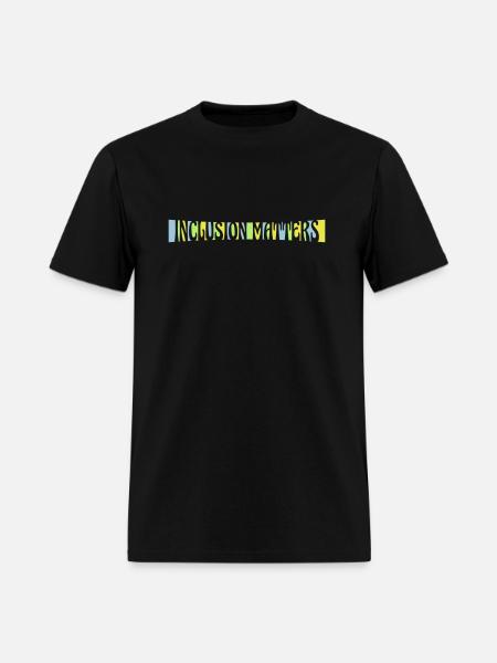 inclusion matters logo quote - Men's T-Shirt - black