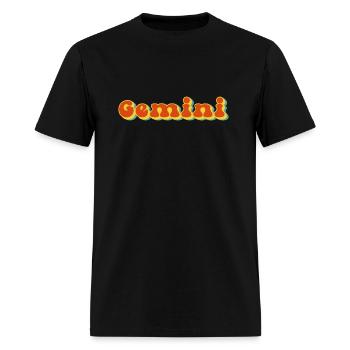 Gemini zodiac - Men's T-Shirt - black - Front - Jose (178cm)