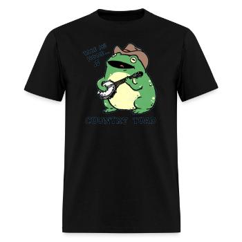 Take me home... country toad, funny country frog - Men's T-Shirt - black - Front - Jose (178cm)