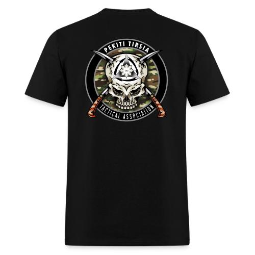 BTG old raven front and PTTA multicam back - Men's T-Shirt