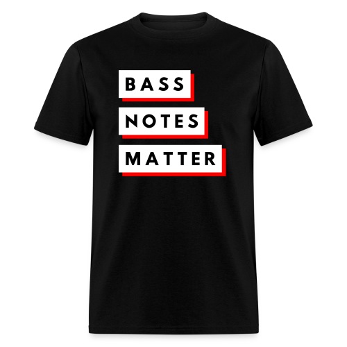 Bass Notes Matter Red - Men's T-Shirt