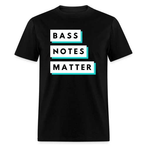 Bass Notes Matter Teal - Men's T-Shirt