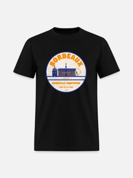Bordeaux Skyline - Men's T-Shirt - black