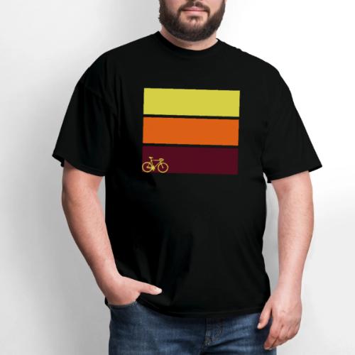 tricolor with bicycle - Men's T-Shirt