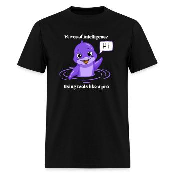 Dolphin Sponging Adventure - Men's T-Shirt - black - Front - Jose (178cm)