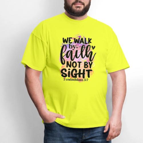 Harmony Collection - We Walk by Faith not by Sight - Men's T-Shirt