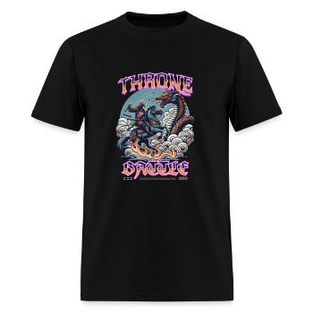 Throne Battle T Shirt Design - Men's T-Shirt - black - Front - Jose (178cm)
