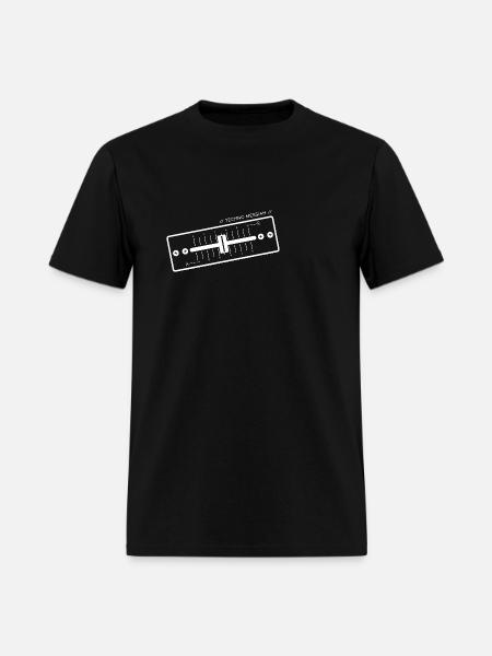 DJ crossfader - Techno DJ crossfader Messiah - Men's T-Shirt - black